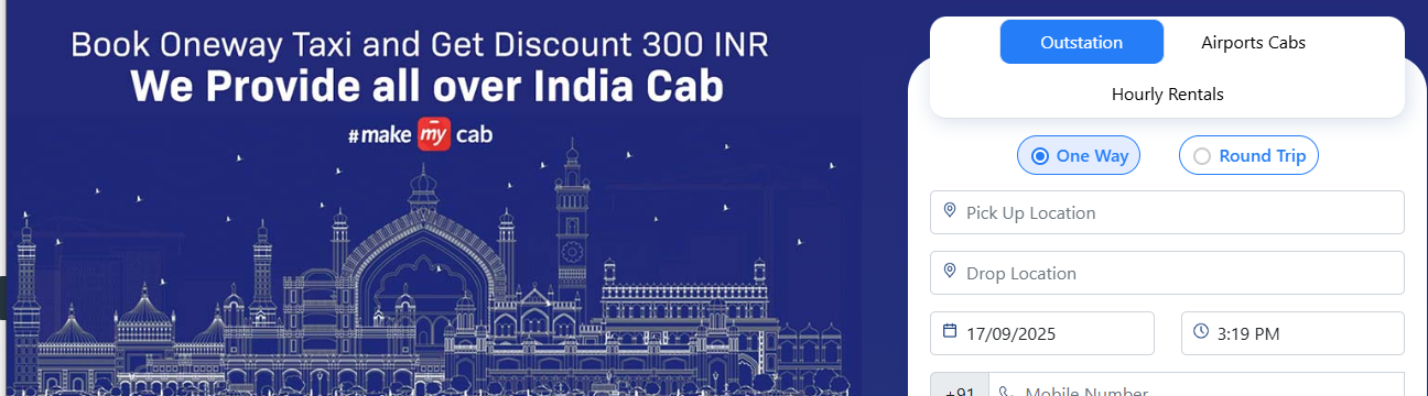Make My Cab | Best Taxi Service In Lucknow